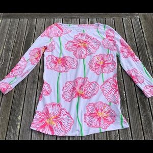EUC Long Sleeve Lilly Pulitzer XS Boat Neck T